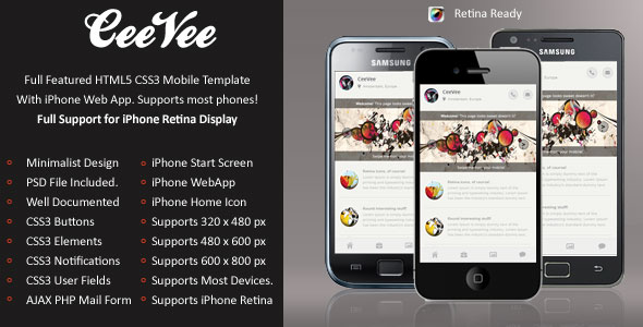 CeeVee-Mobile-Retina-HTML5-CSS3-And-iWebApp