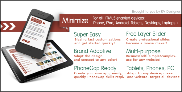 Minimize-Tablet-Mobile Responsive Template