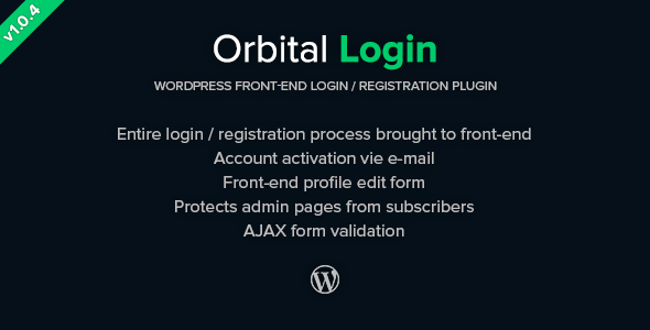 Orbital Login - Login-Register WordPress Plugin