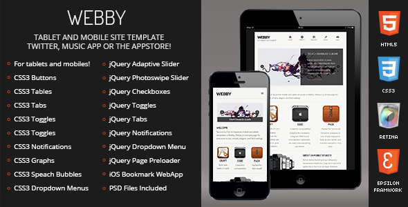 Webby-Mobile-Tablet Responsive Template