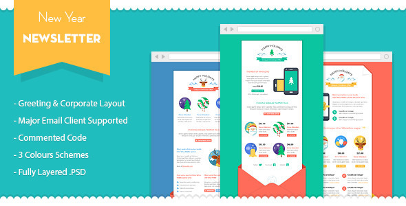 20 best new year newsletter templates 2014 designmaz best newsletter layouts