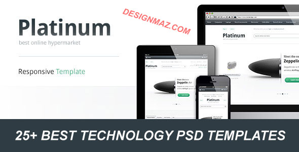Download 25 Best Technology Psd Templates Designmaz PSD Mockup Templates