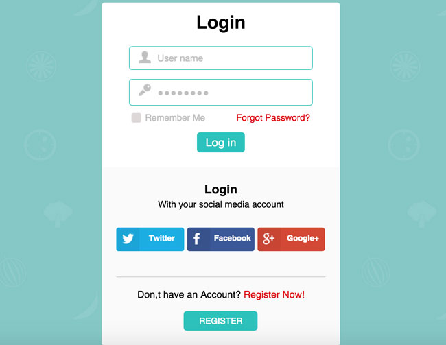 30 Best Html Login Registration Form Templates 16 Designmaz