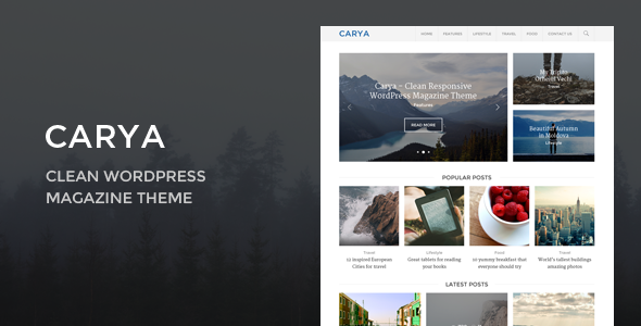 Carya - Clean WordPress Magazine Theme