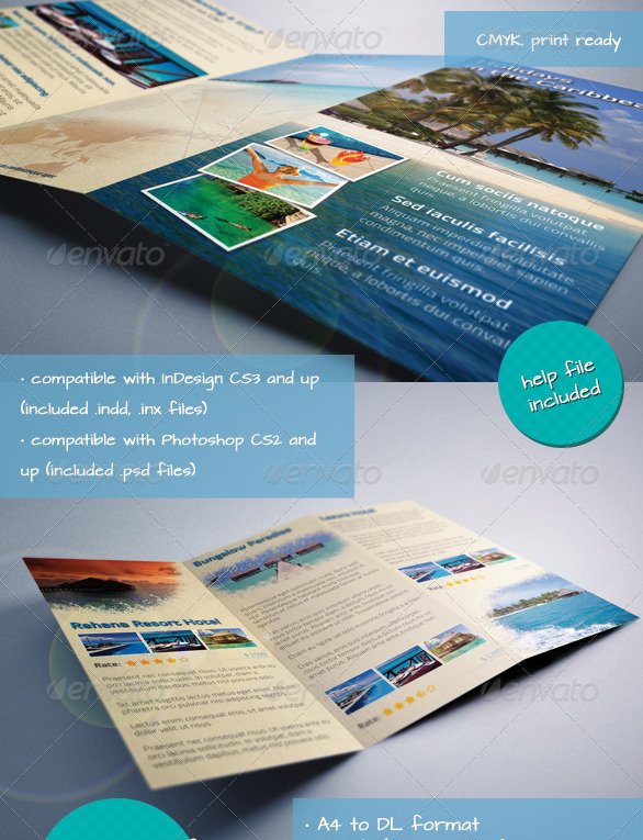 caribbean-holiday-travel-offer-trifold-brochure