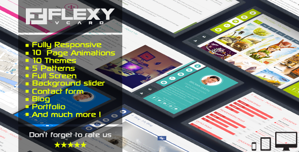 FlexyVcard - Responsive Vcard Template