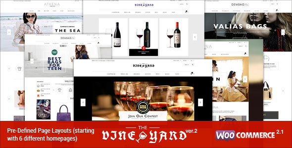 Responsive WooCommerce Theme - WineStore