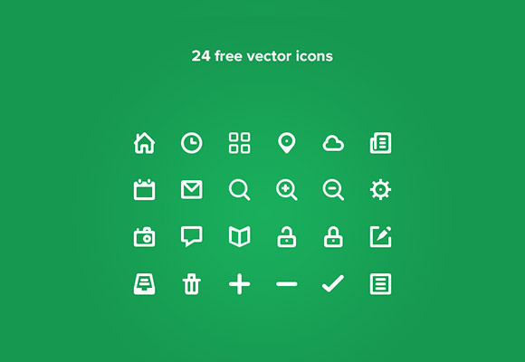 24 PSD tiny icons