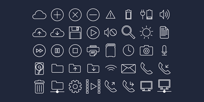 Flat UI System Icons