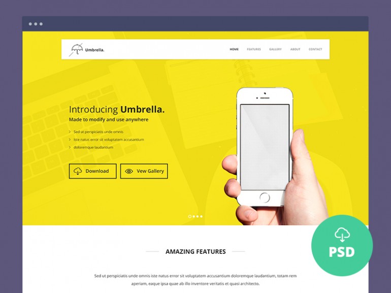 40 Best Free Landing Page Psd Templates Designmaz