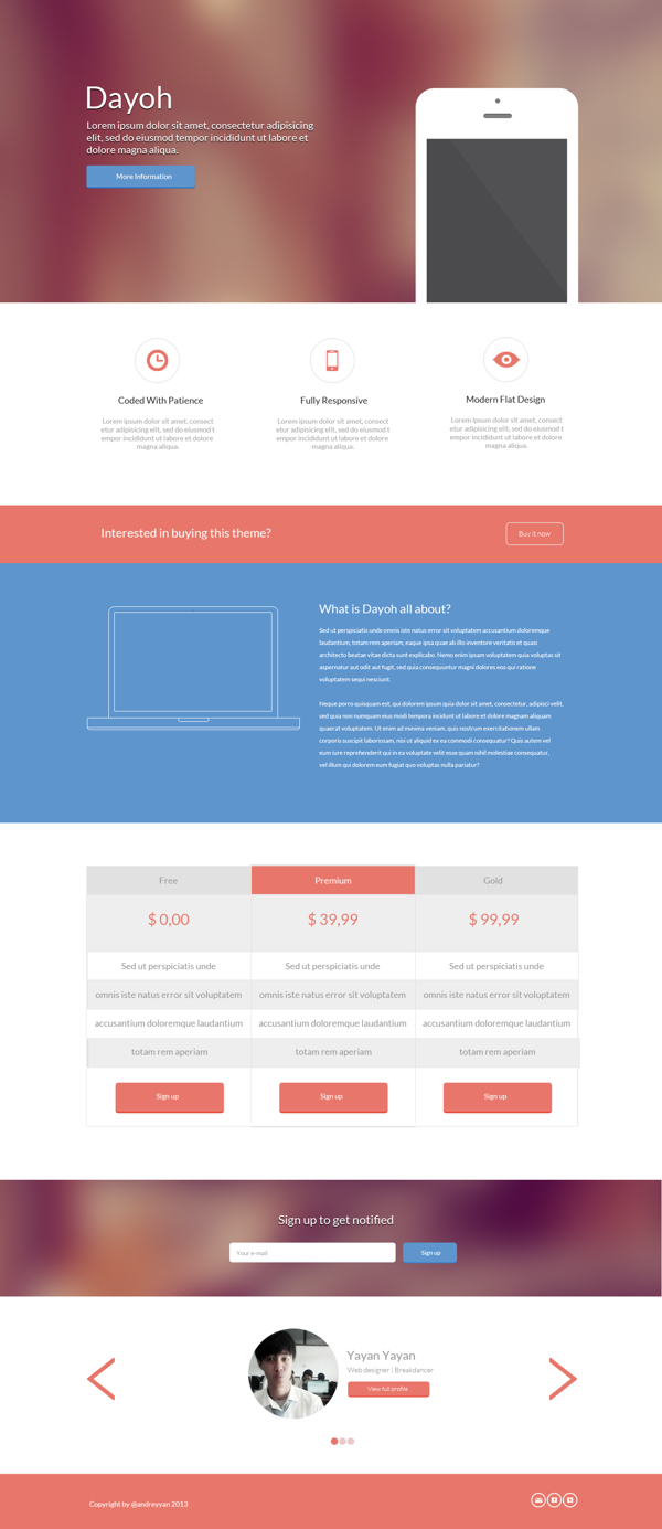 Download 40 Best Free Landing Page Psd Templates Designmaz Yellowimages Mockups