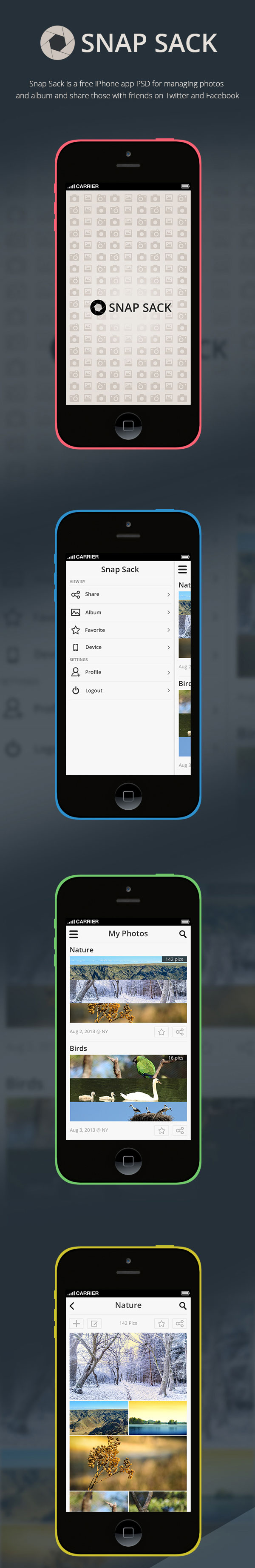Snap-Sack-App-PSD-for-iPhone