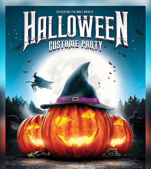 45 Best Halloween Psd Party Flyer Templates 16