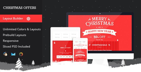 25 best christmas email newsletter templates 2016 designmaz christmas mailer template