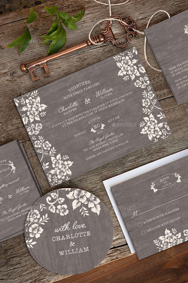 40 Best Wedding Invitation PSD Templates - DesignMaz