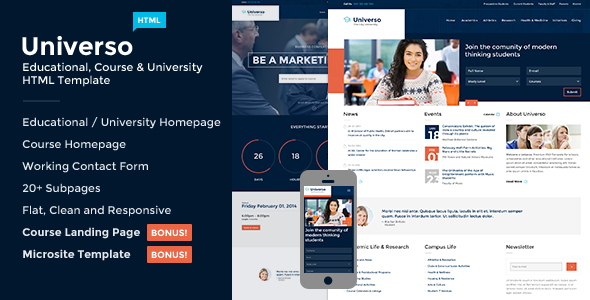 35 Best Education Responsive Html Templates For Universities