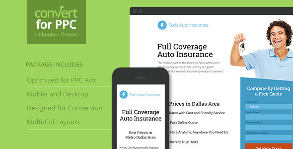 PPC Landing Page Theme for Unbounce