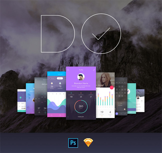 Download 50 Best Free Mobile App Ui Kits Psd Designmaz