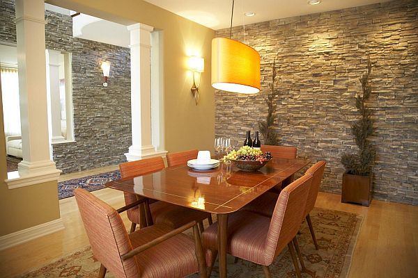 20 Spectacular Interior Stone Wall Design Ideas Designmaz - Interior Stone Wall Lighting Ideas