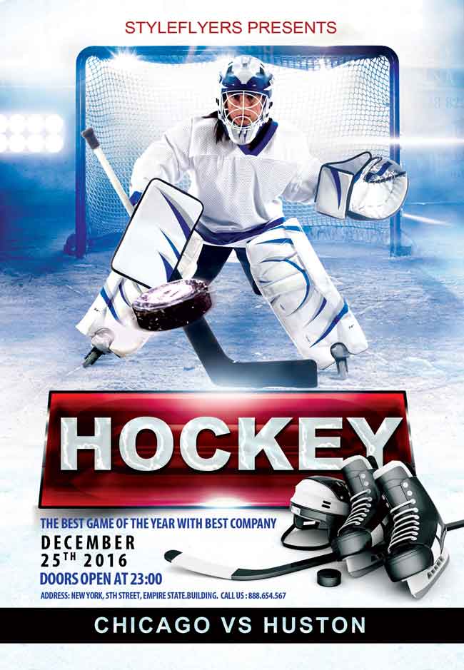 Hockey Flyer Template