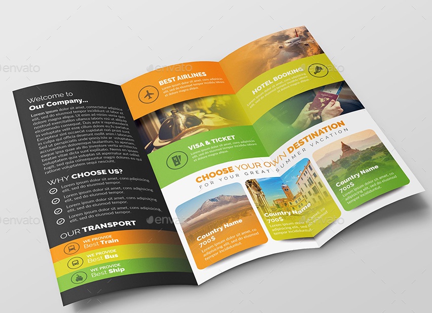 40+ Best Travel and Tourist Brochure Design Templates 2019 Designmaz