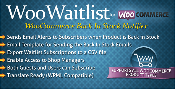 add customers into a waitlist for a specific out of stock product