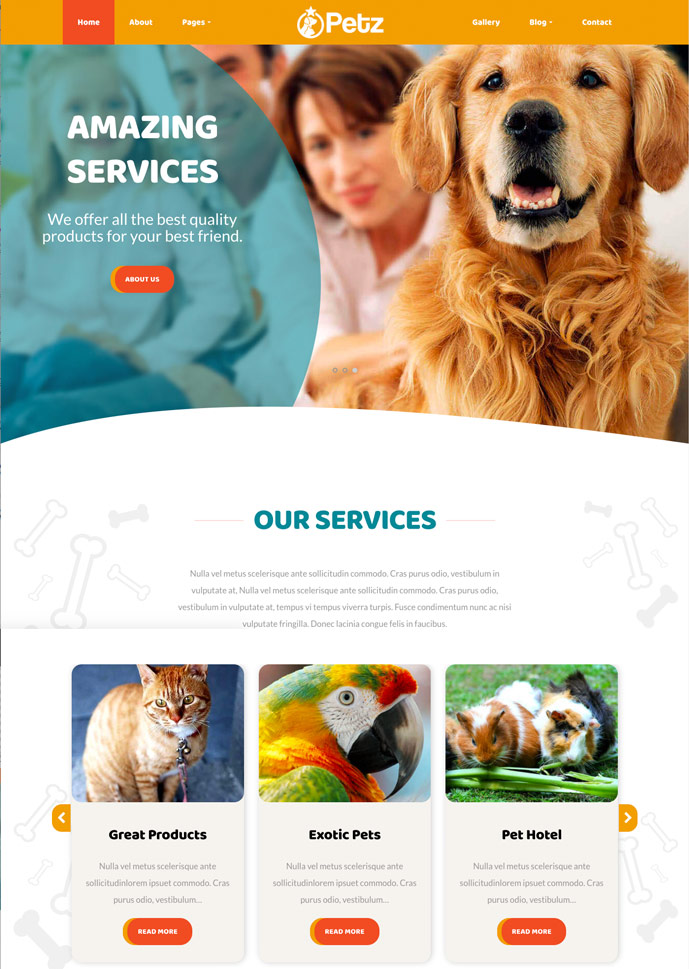 Animals WordPress Themes for Pet Care 